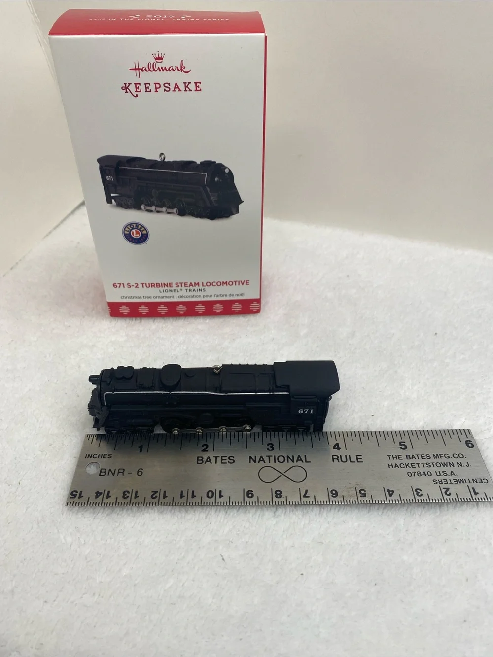 Hallmark Keepsake 2017 Lionel Train 671 S-2 Turbine Steam Locomotive Ornament